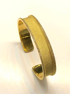 Georgios Collections Armreif aus 18 Karat Gelbgold mit Diamanten