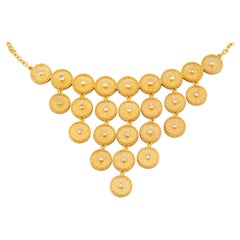 Georgios Collections 18 Karat Yellow Gold Diamond Chain Loose Pendant Necklace