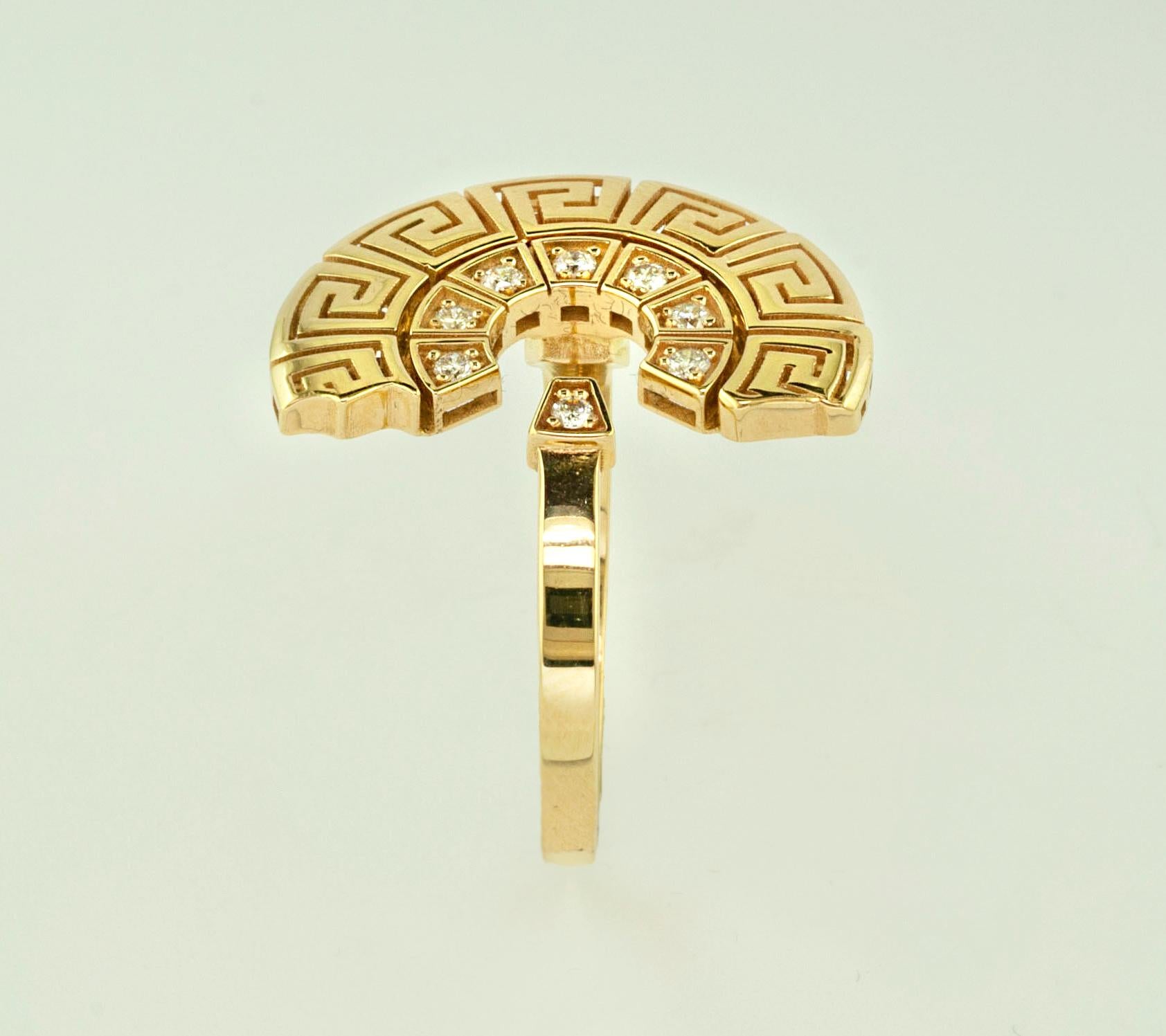 versace greek ring