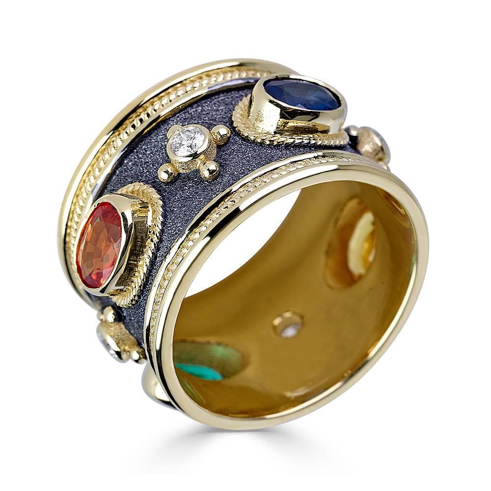 byzantine style gold rings