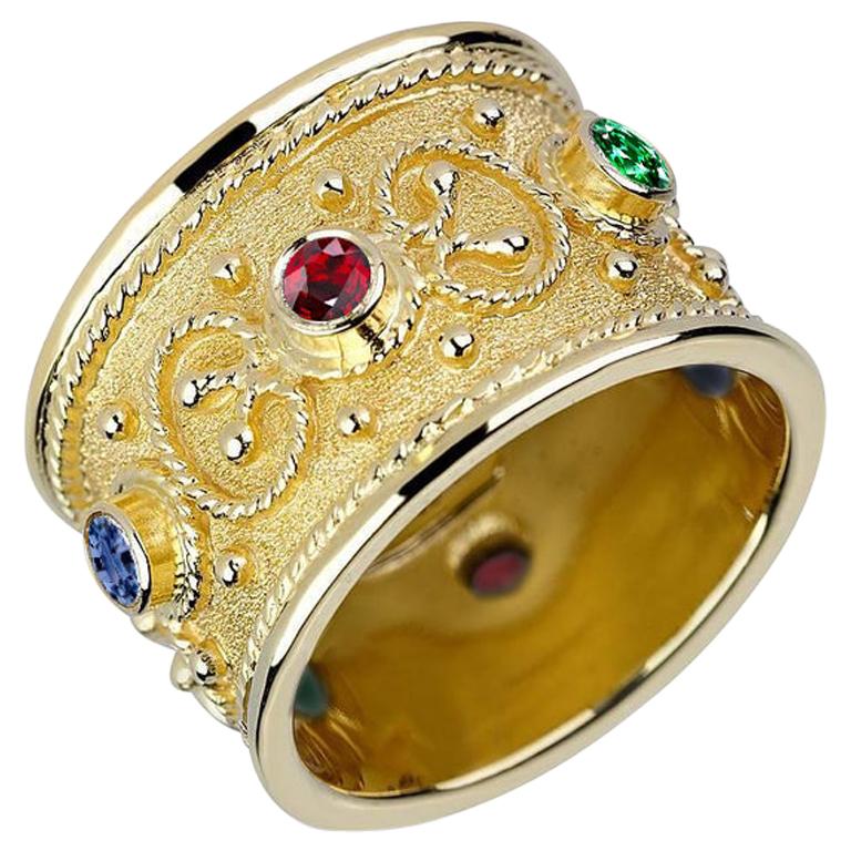 Gold Ring Wedding Band V Shaped Ring Wide Twisted Band - Etsy
