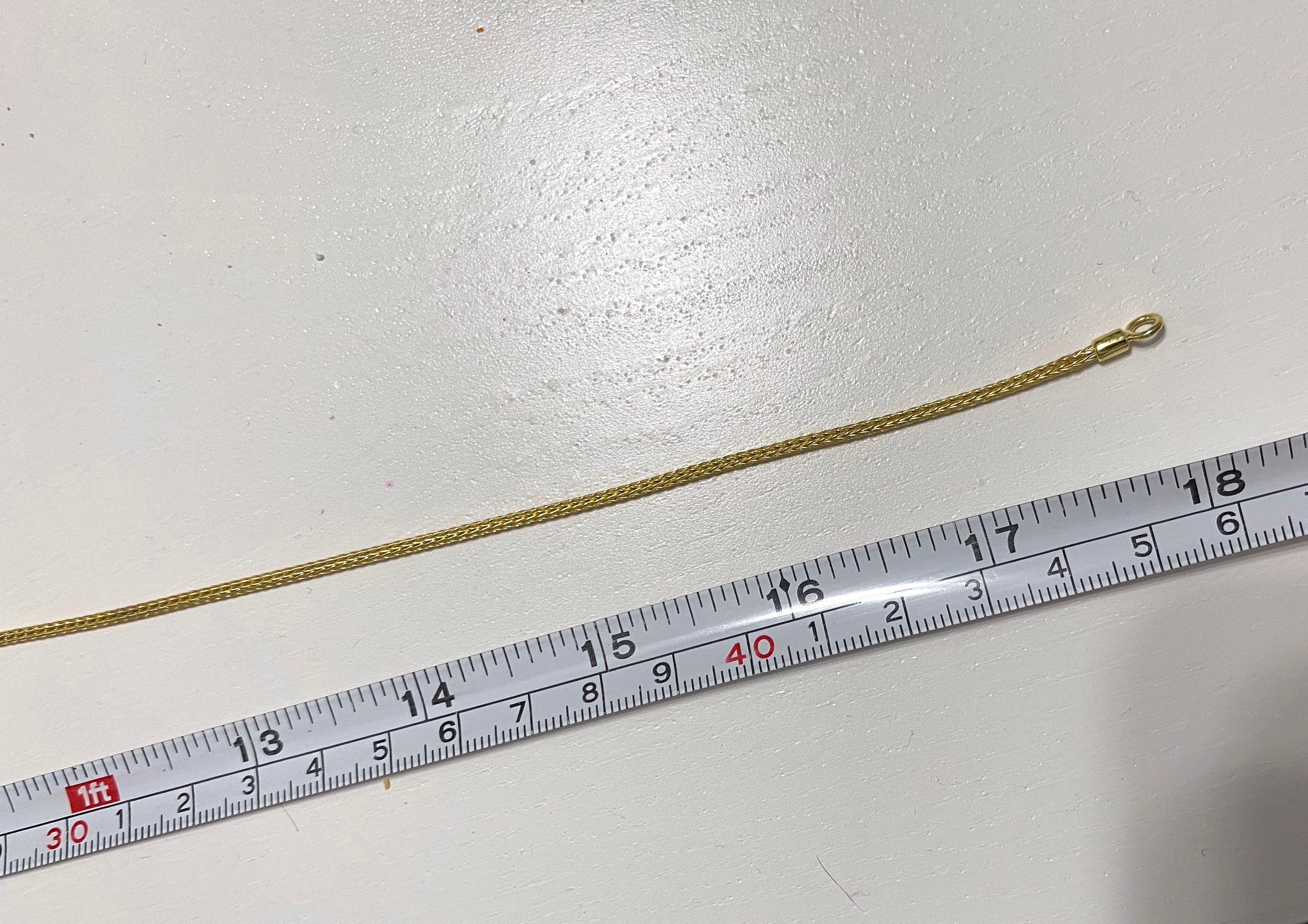 Georgios Collections - Collana a corda con croce di diamanti reversibile in oro giallo 18 carati in vendita 9
