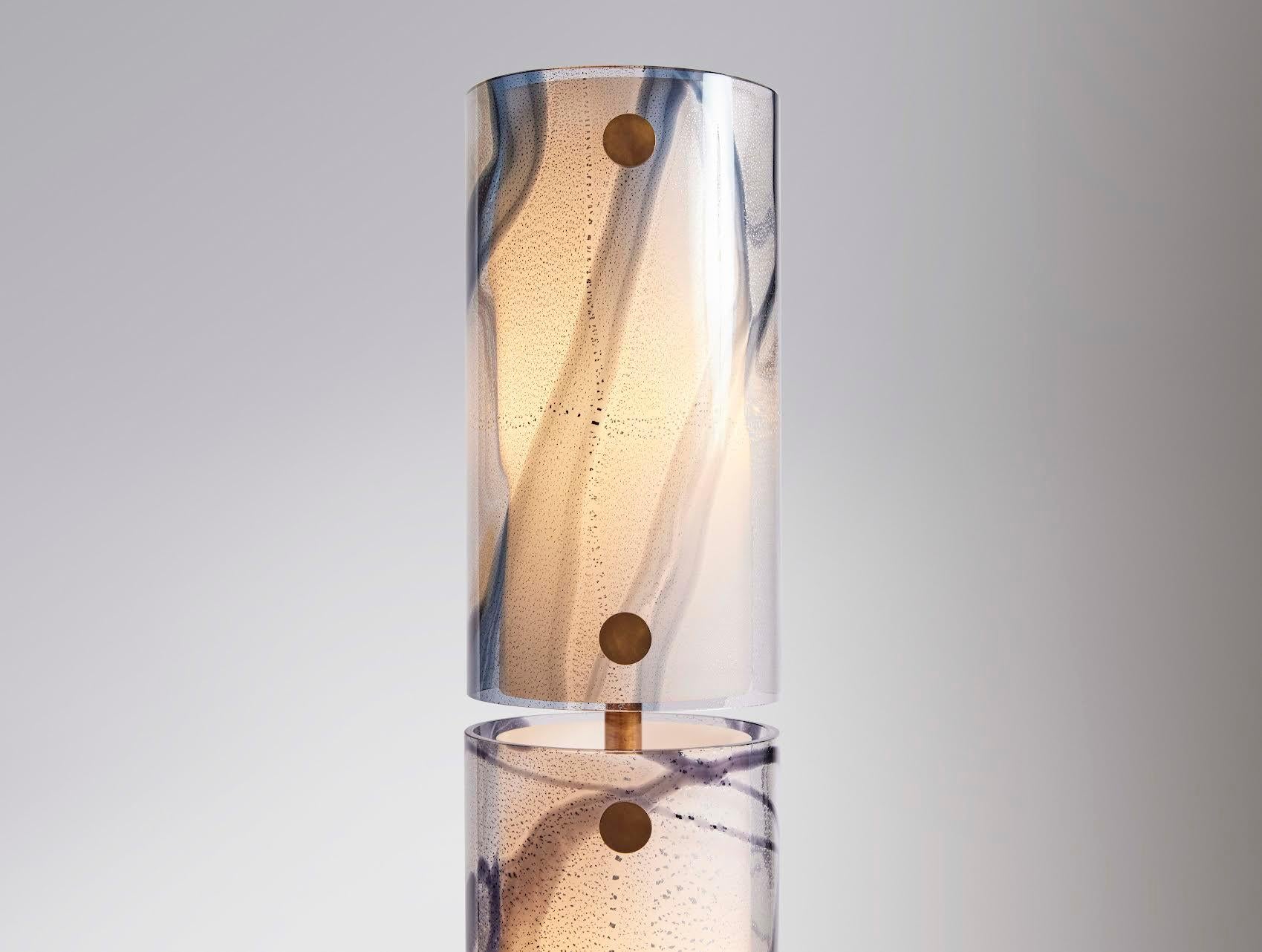 American Georgis & Mirgorodsky, Nur, Bigolo Glass Floor Lamp, USA, 2018 For Sale