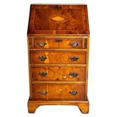 Georgischer Midcentury Sekretär Kommode Ledereinlage antik 1960