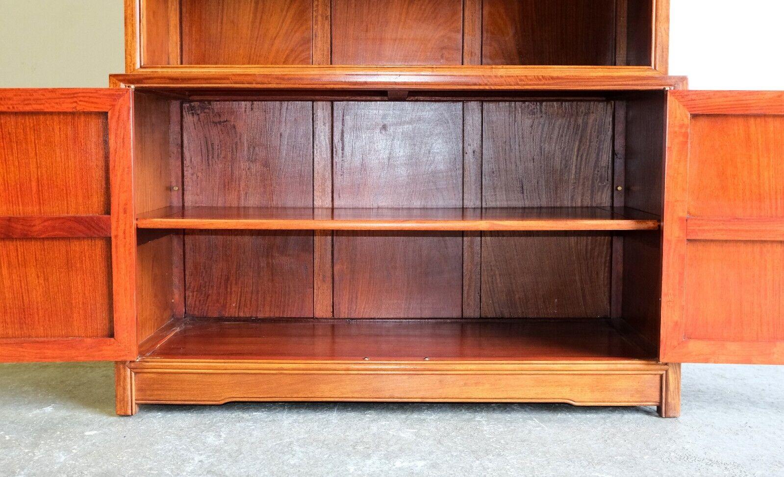 TEAK OPEN BOOKCASE WITH ADJUSTABLE SHELVES and