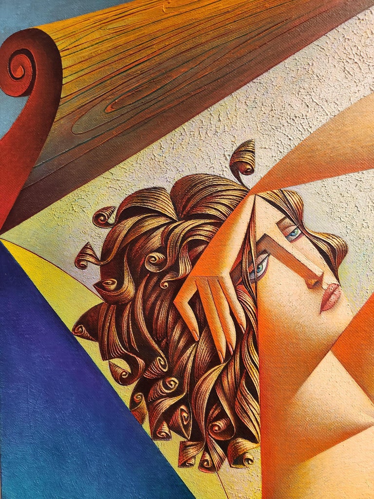 Lienzo «Georgy Kurasov cubismo pintura digital a la venta» de lamia3 Lienzo «Georgy Kurasov cubismo pintura digital a la venta» de lamia3
