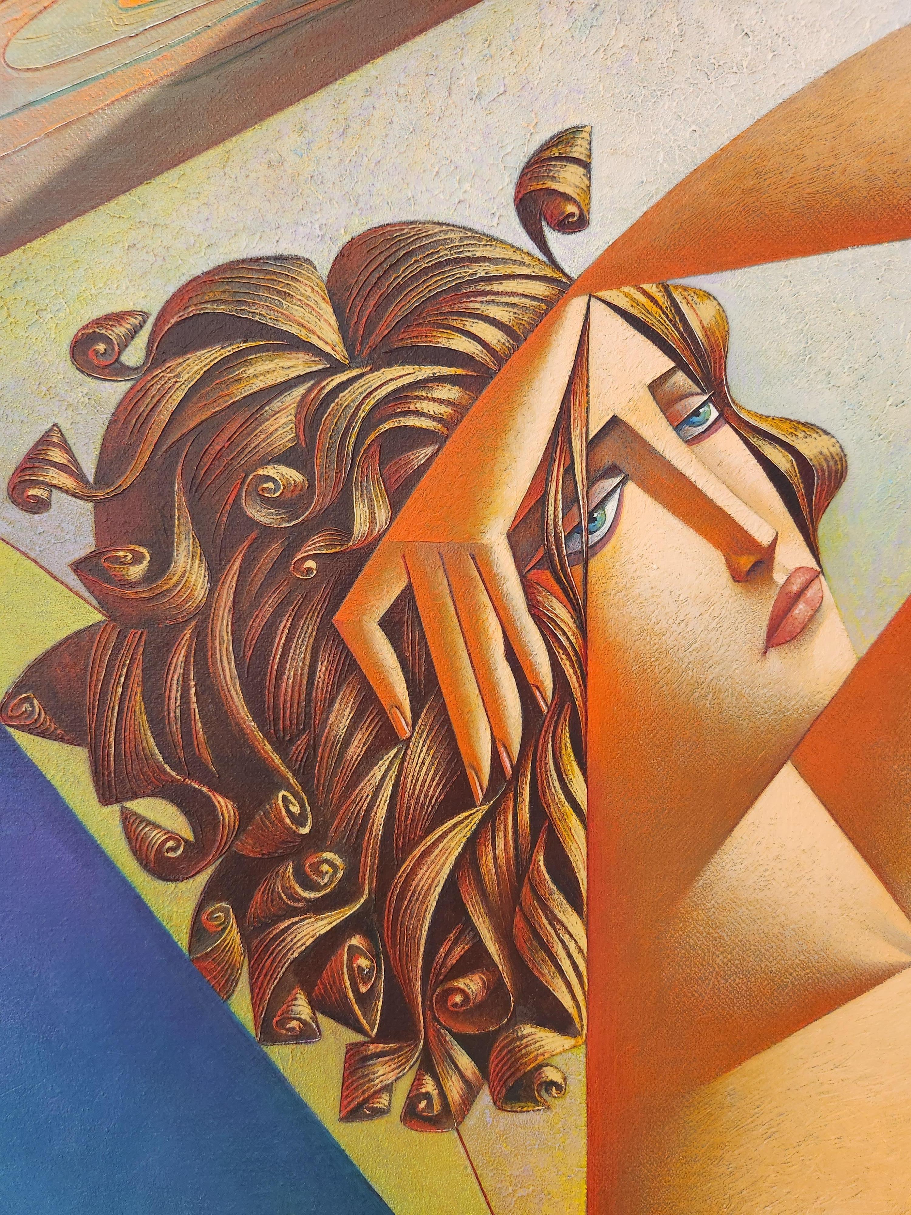 Odalesque - Painting Cubismo di Georgy Kurasov