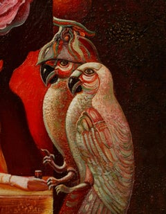 Ne vous inquiétez pas, il viendra... Par Georgy Skripnichenko. 1981. Huile sur toile. 30/30 cm