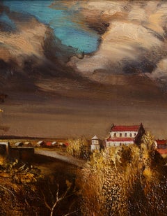 L'infinito del tempo. Di Georgy Skripnichenko. 1987. Olio su tela. 46/55 cm