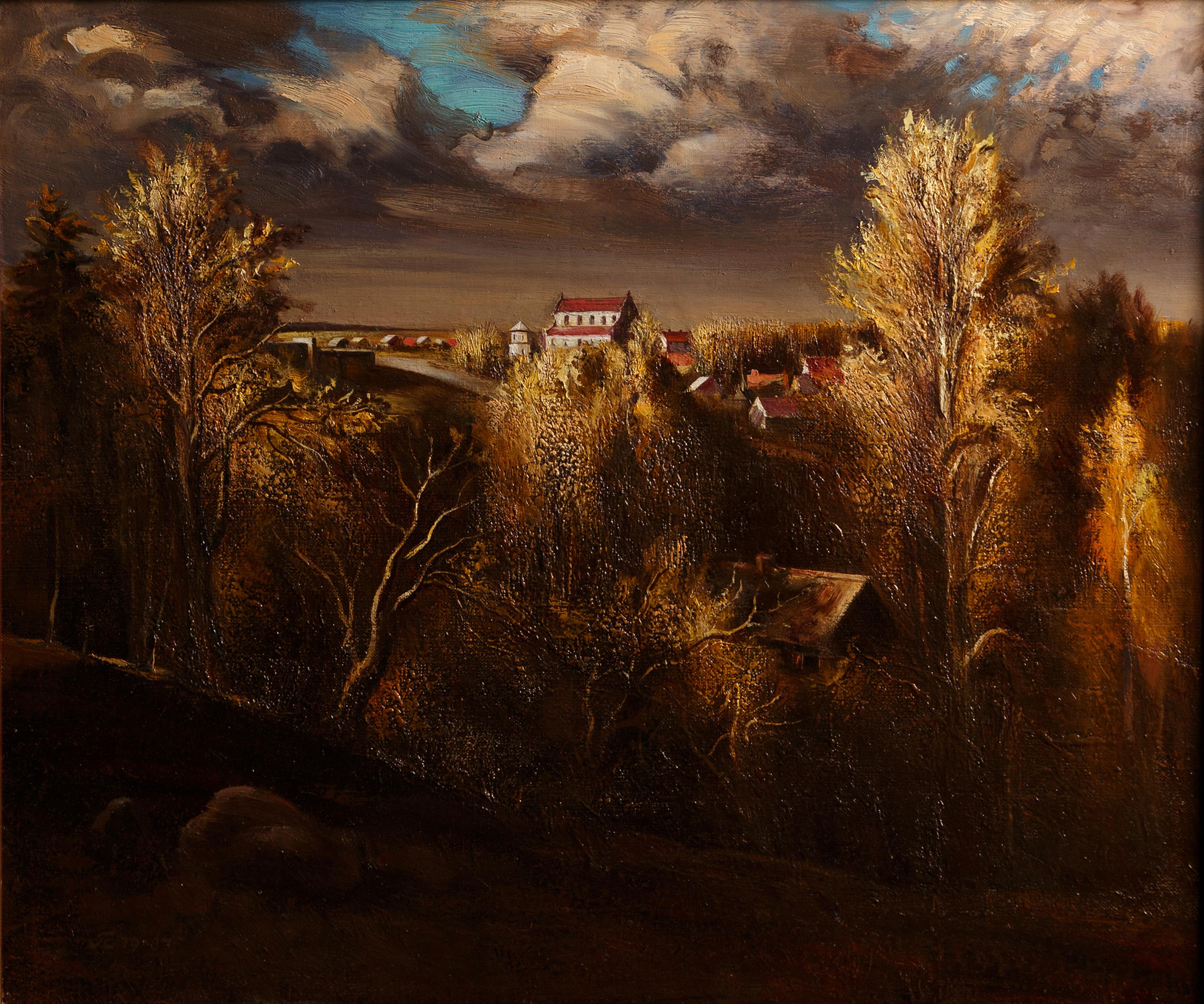 Infinity of time. By Georgy Skripnichenko. 1987. Oil on canvas. 46/55 cm