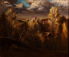 L'infinito del tempo. Di Georgy Skripnichenko. 1987. Olio su tela. 46/55 cm