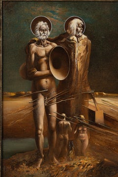 Musicians. By Georgy Skripnichenko. 1991. Oil on canvas. 50/60 cm