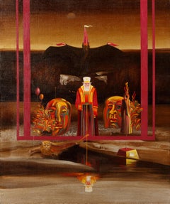 Morgen früh. Von Georgy Skripnichenko. 1989. Öl auf Leinwand. 55/46 cm