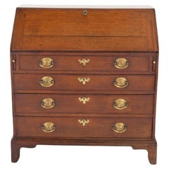 Georigian Bureau Desk Elm Period Vintage