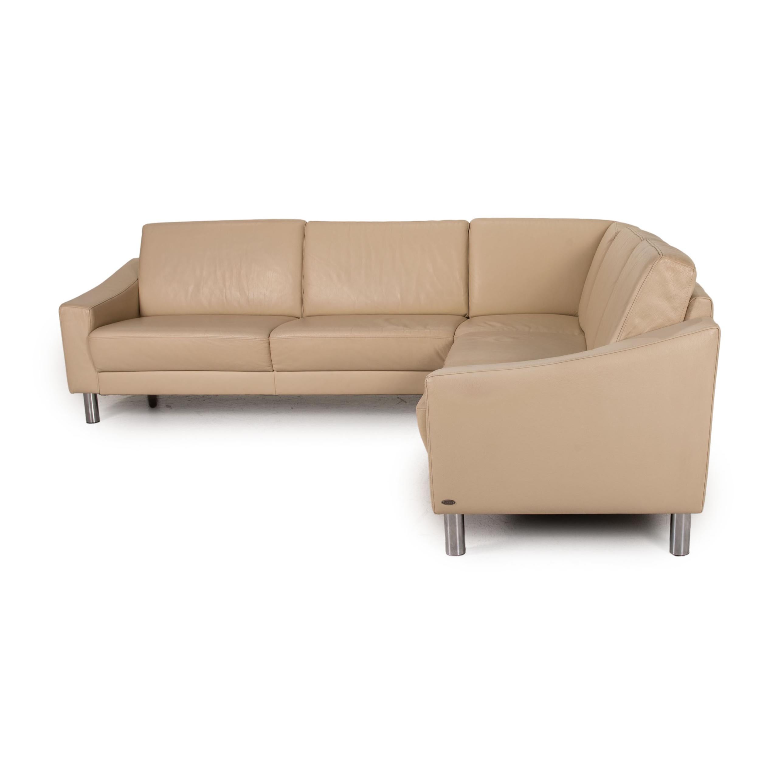 Gepade Leather Sofa Cream Corner Sofa Couch For Sale 1
