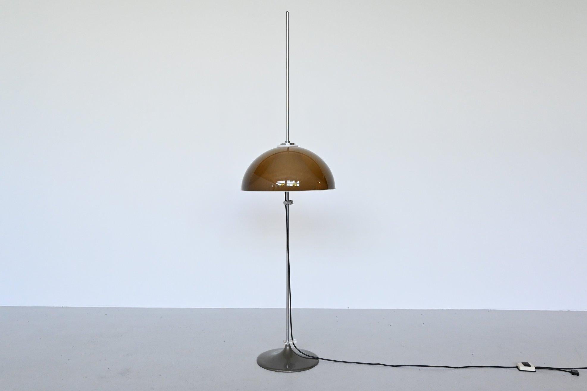 Mid-Century Modern Gepo Acrylic Floor Lamp Gino Sarfatti Style, the Netherlands, 1960