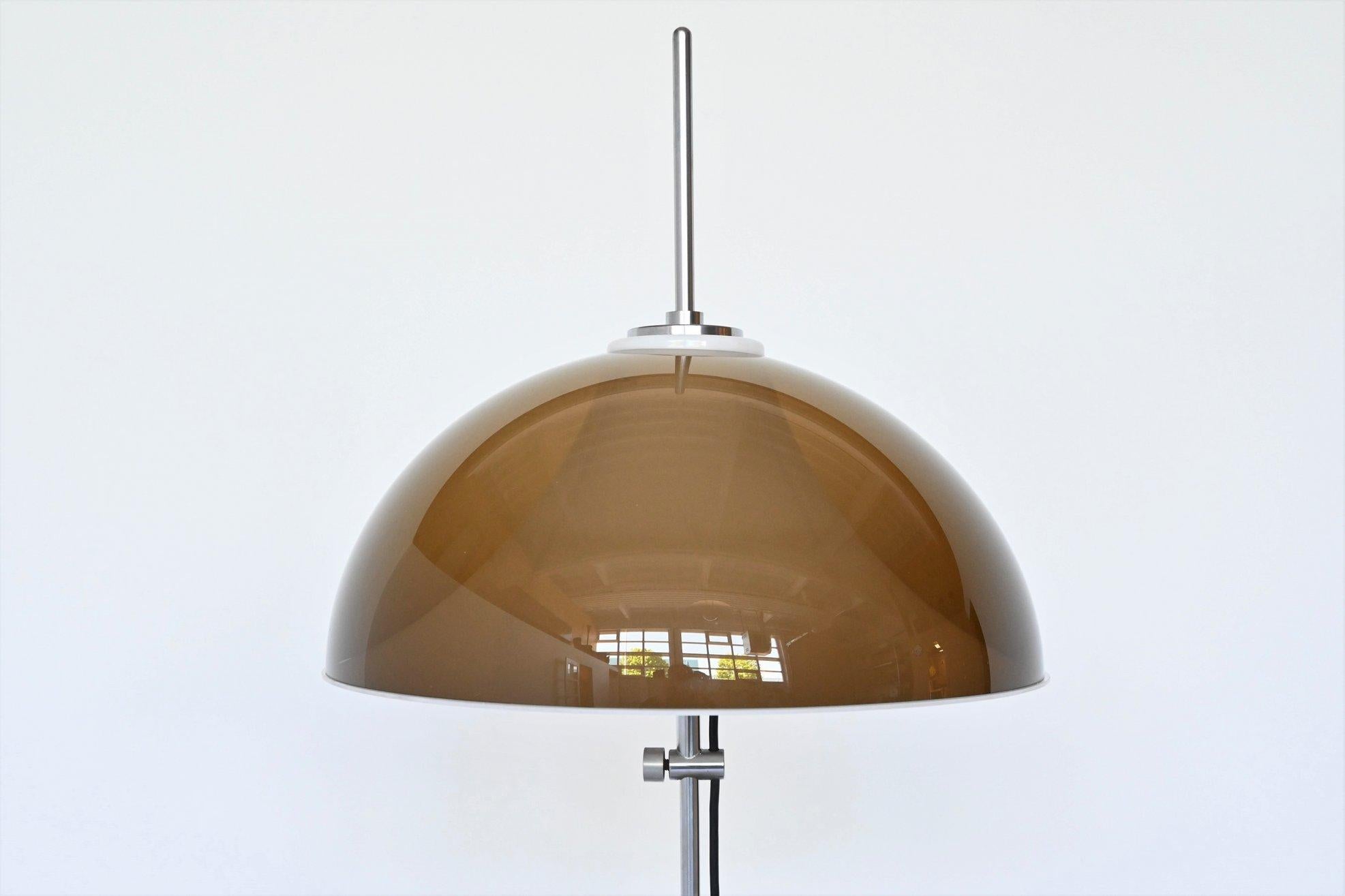Dutch Gepo Acrylic Floor Lamp Gino Sarfatti Style, the Netherlands, 1960