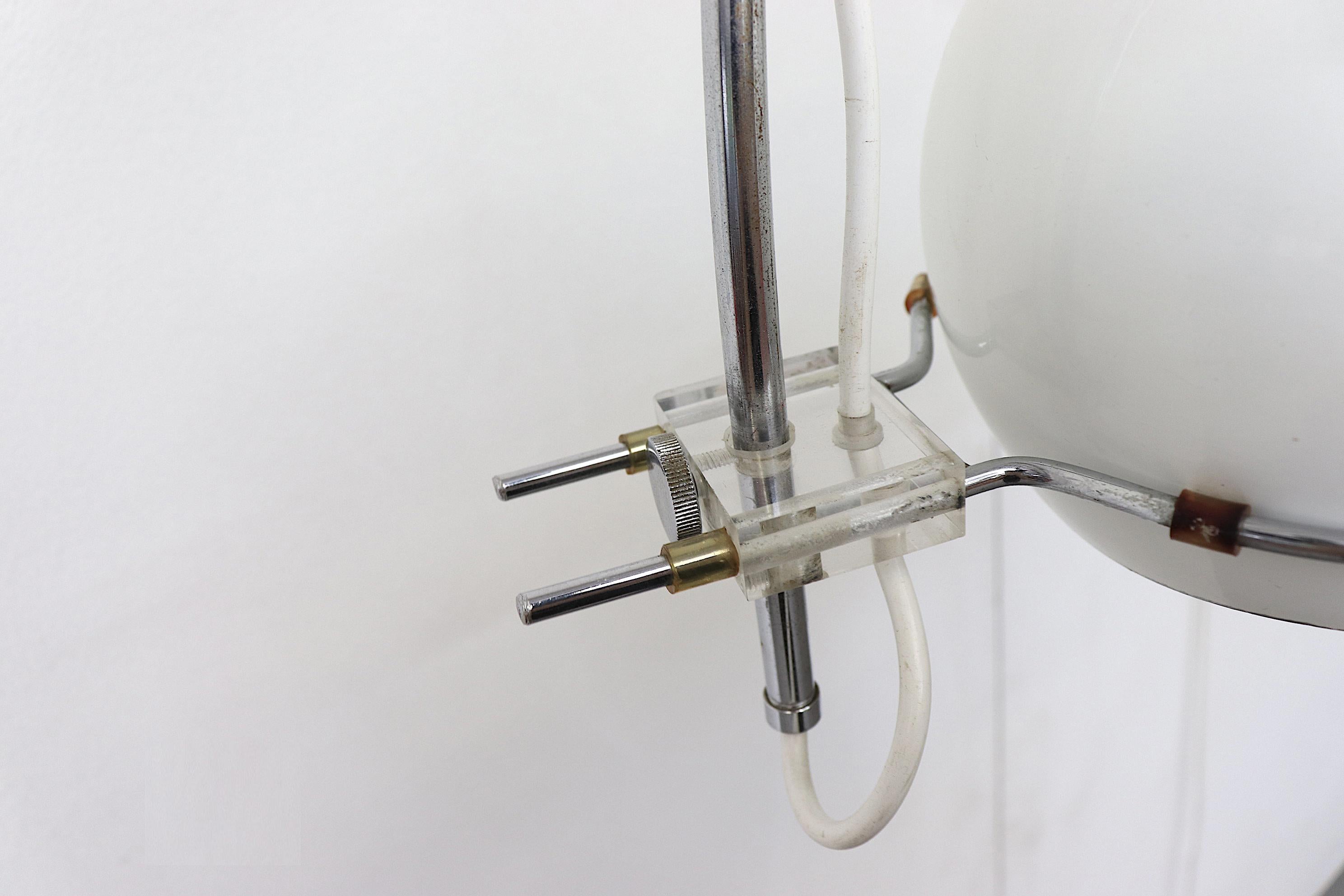 Gepo Arc Wall Lamp White and Chrome 9