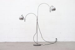 Gepo Double Globe Chrome Arc Lamp