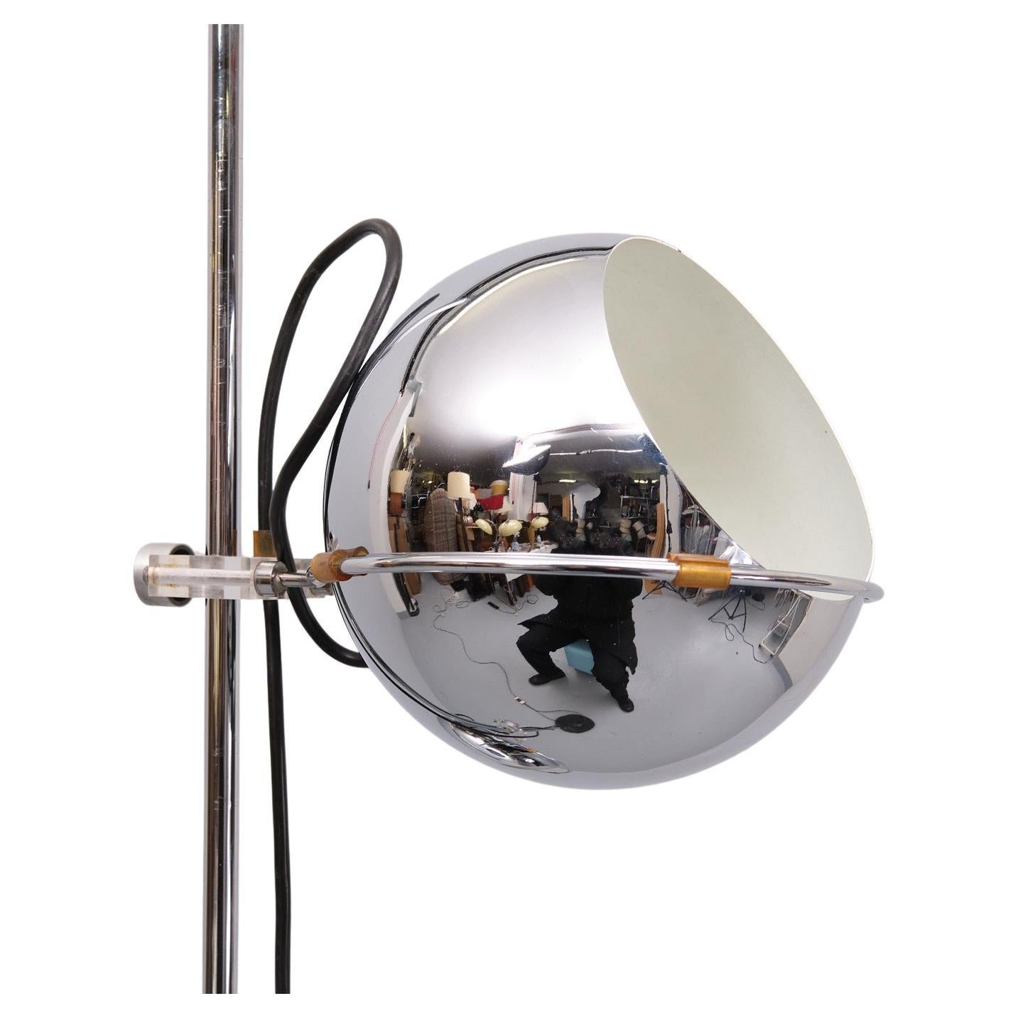 Mid-Century Modern Gepo Floor Lamp Chrome 1960s Holland  For Sale