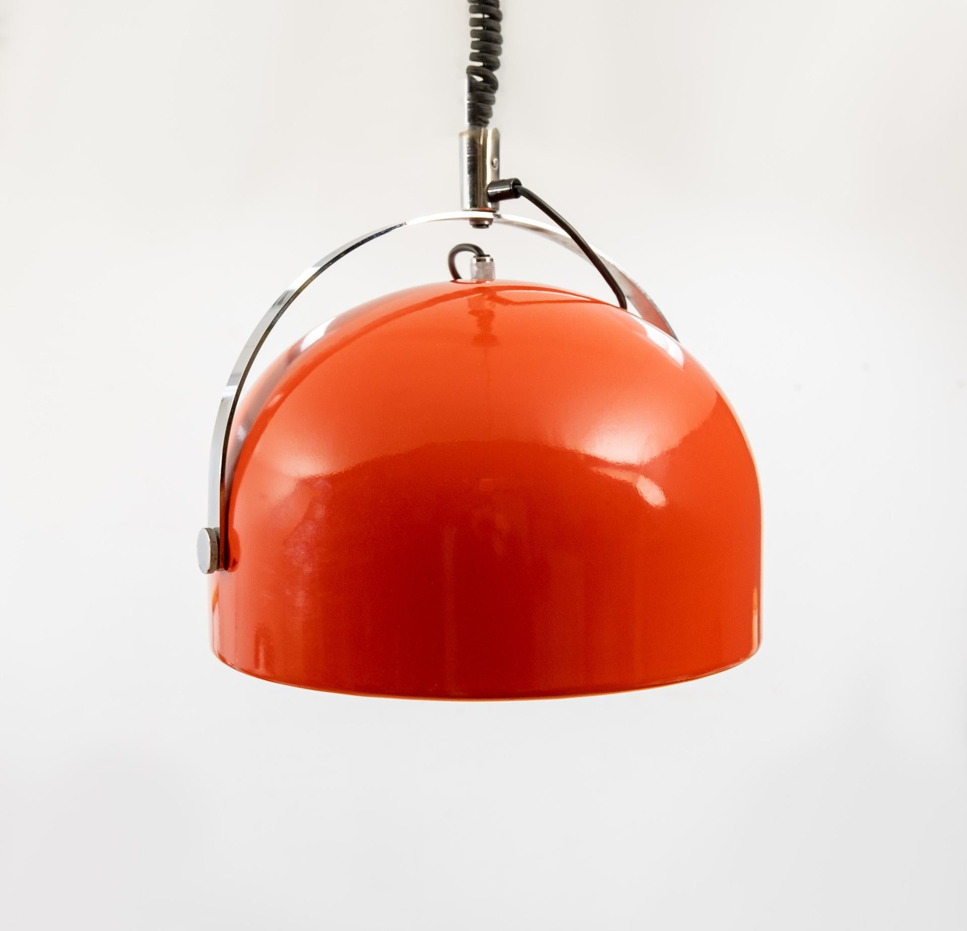 Mid-Century moderno Lampada a sospensione Gepo Spring, Olanda, anni '70 in vendita
