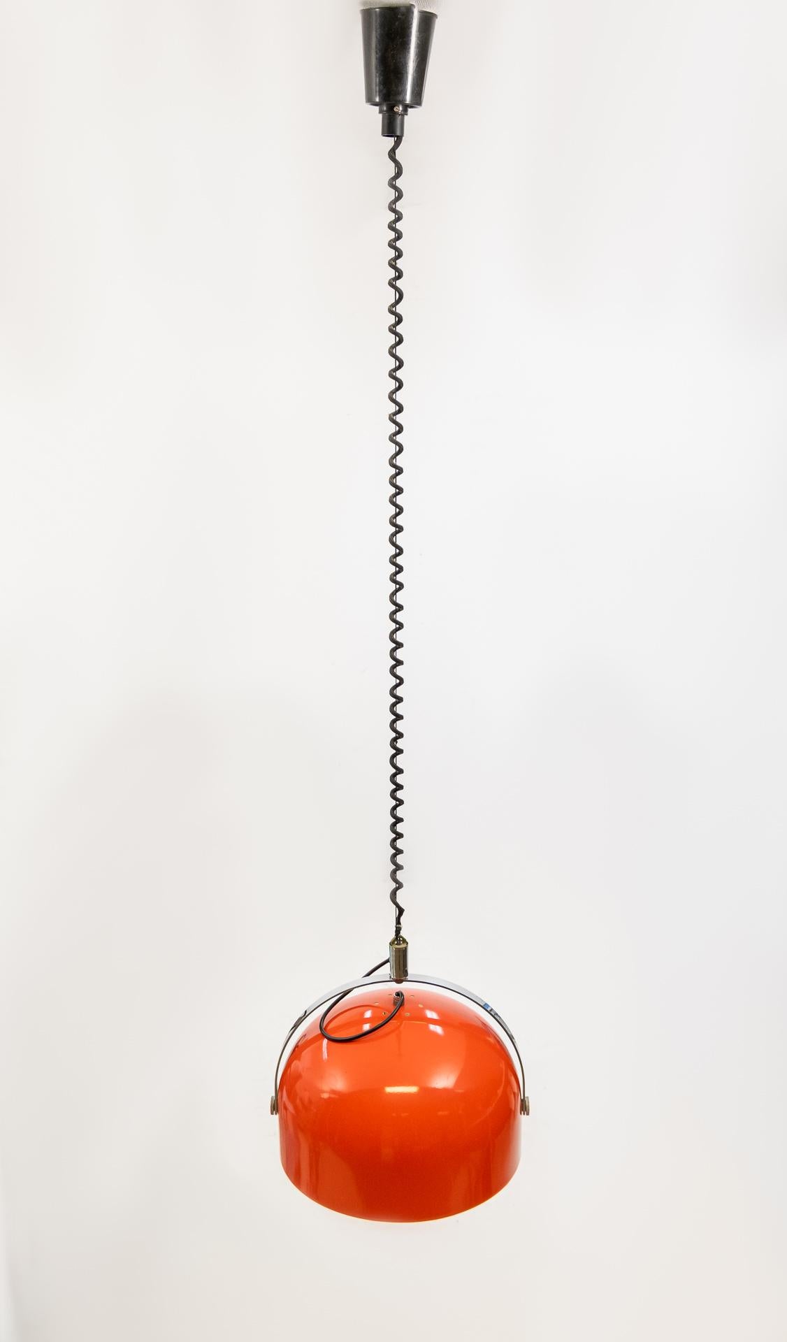 Dutch Gepo Spring Pendant Lamp, Holland, 1970s For Sale