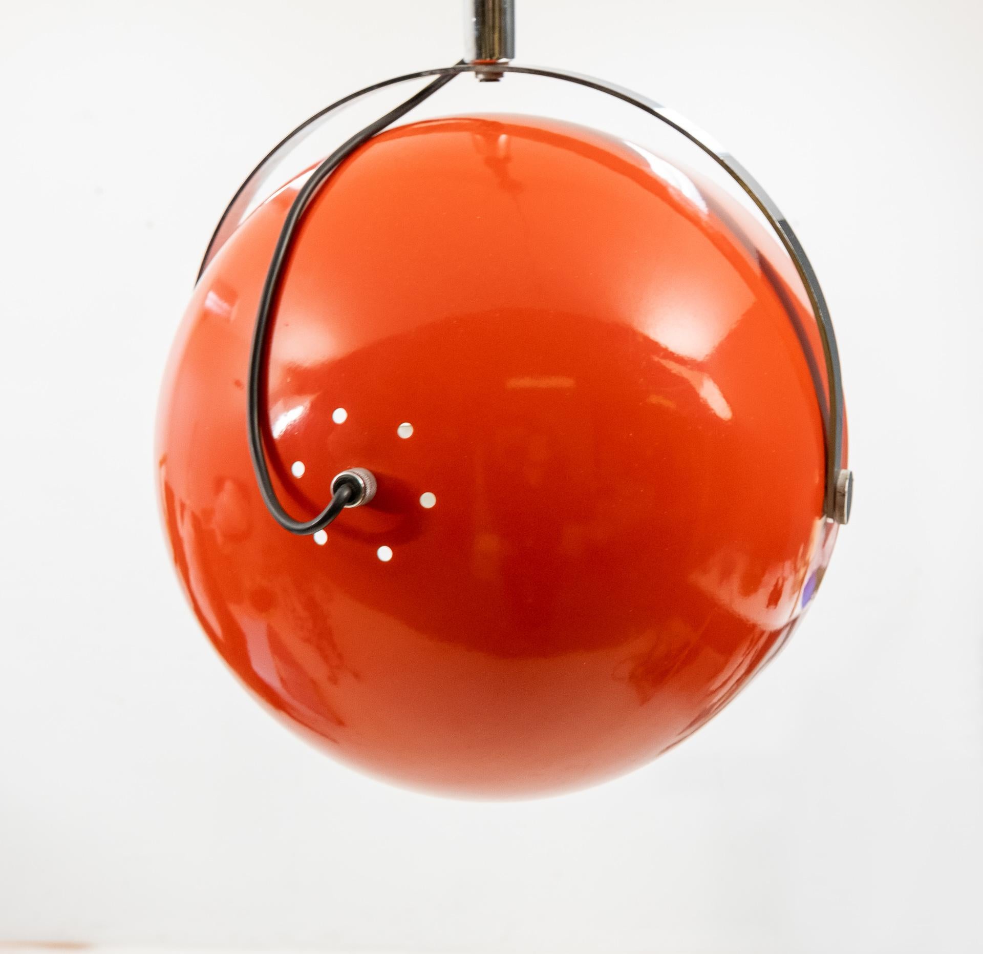 Gepo Spring Pendant Lamp, Holland, 1970s In Good Condition For Sale In Den Haag, NL
