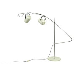 GEPO / Vintage-Stehlampe aus weißem Sorrento von Copini & Posthuma, 1970er Jahre