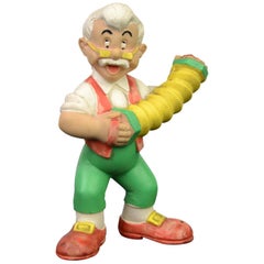 Geppetto Pinocchio Puppenpuppe aus Gummi, Walt Disney Productions