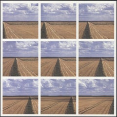 1994 Ger Dekker "Visión general" Litografía offset contemporánea en negro, blanco y azul