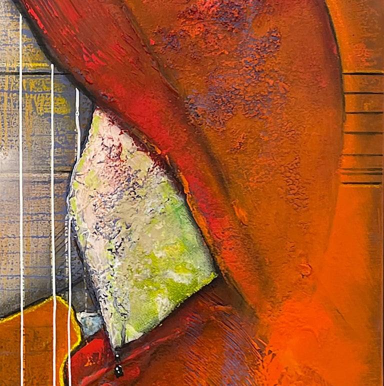 Adagio For Strings- 21st Century, Contemporary, Portrait Painting, Oil, Acrylic For Sale 1