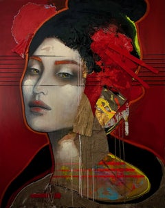 Akai - 21st Century, Contemporary, Figurative, Portrait Painting, Oil
