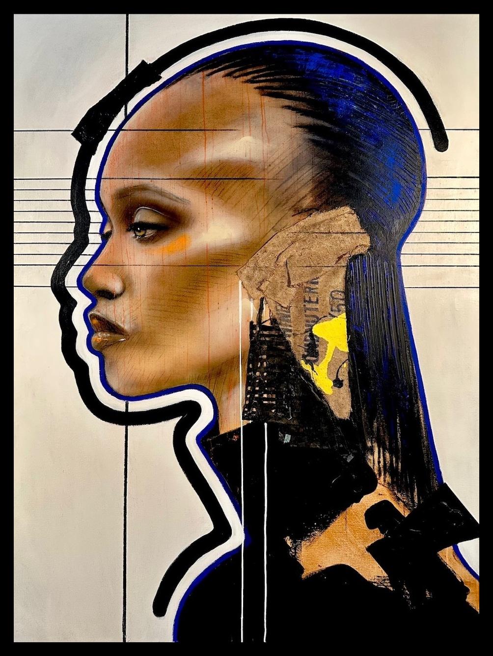Portrait Painting de Ger Doornink - Aluna - Siglo XXI, Contemporáneo, Figurativo, Pintura al óleo, Retrato