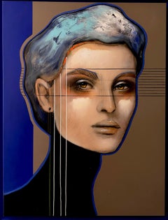 Amor Pingendi- 21st Century, Contemporary, Figurative, Portrait Painting, Oil