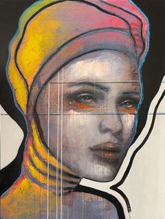 Annika - Siglo XXI, Contemporáneo, Pintura Retrato, Óleo sobre lienzo