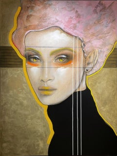 Aurelia - 21st Century, Contemporary, Figurative, Portrait Painting, Oil