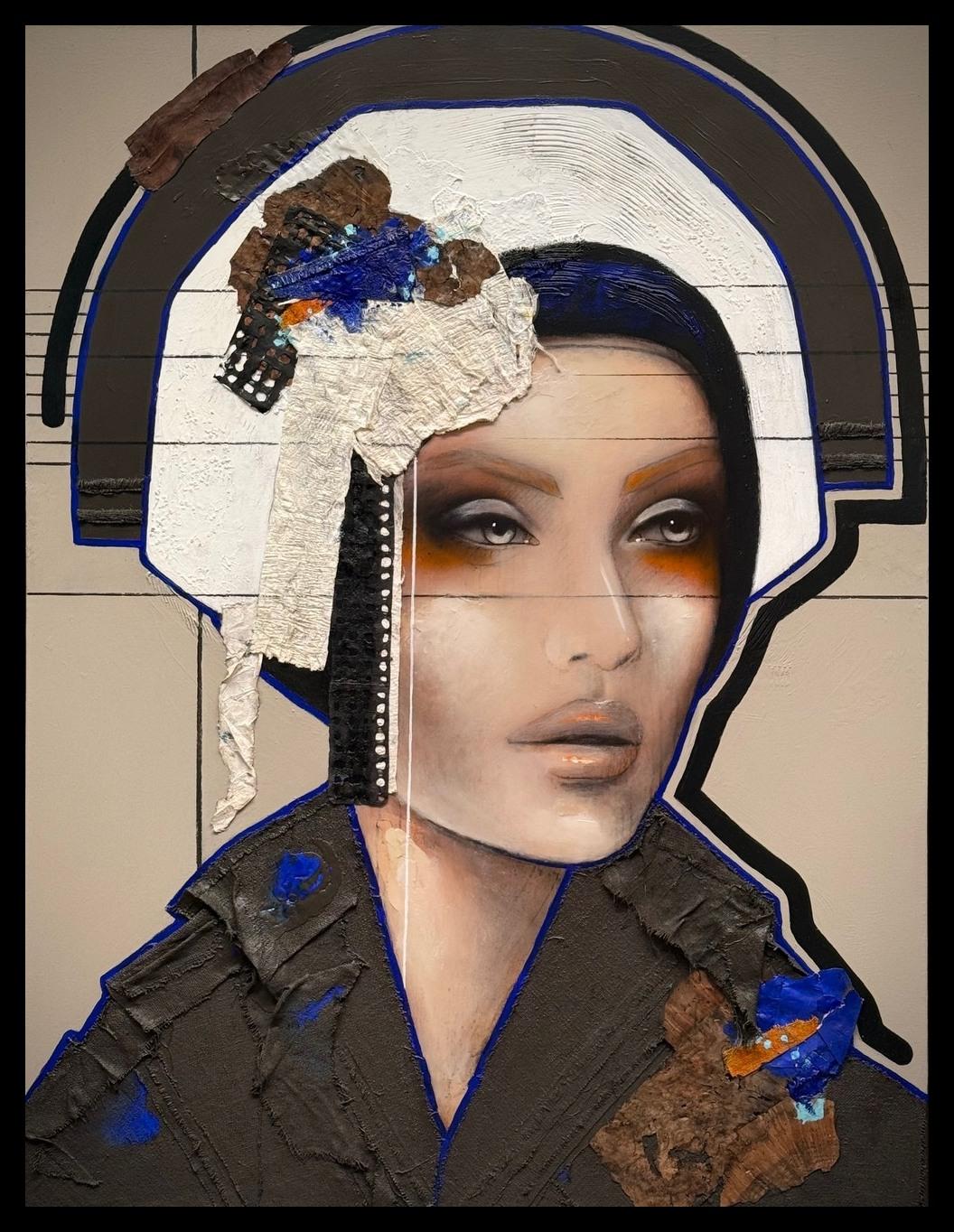Ger Doornink Portrait Painting - Aurora - 21st Century, Contemporary, Female Portrait, Oil painting
