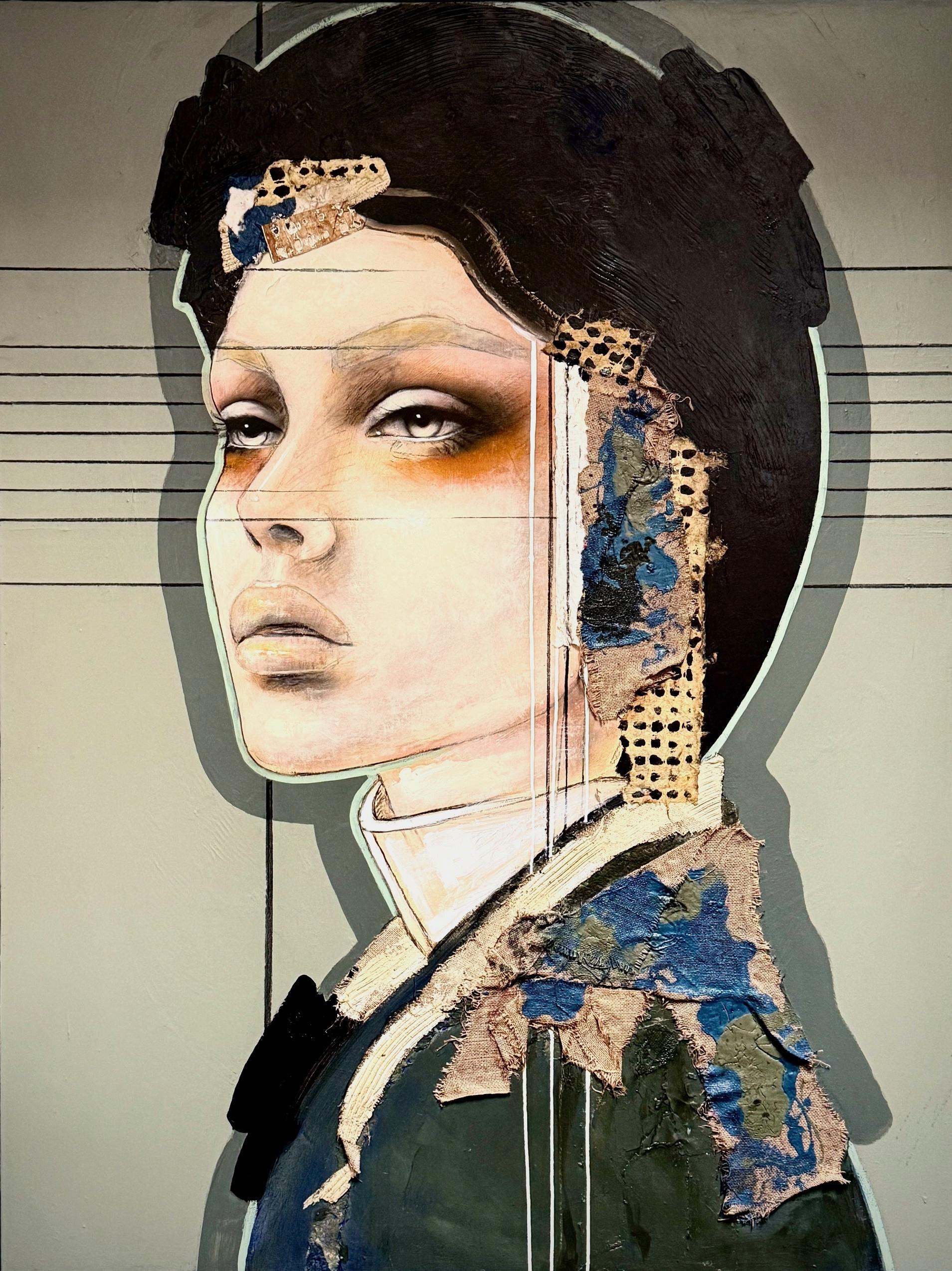 Ausgewogen - 21. Jahrhundert, Zeitgenössisch, Figurativ, Porträtmalerei, Öl – Painting von Ger Doornink