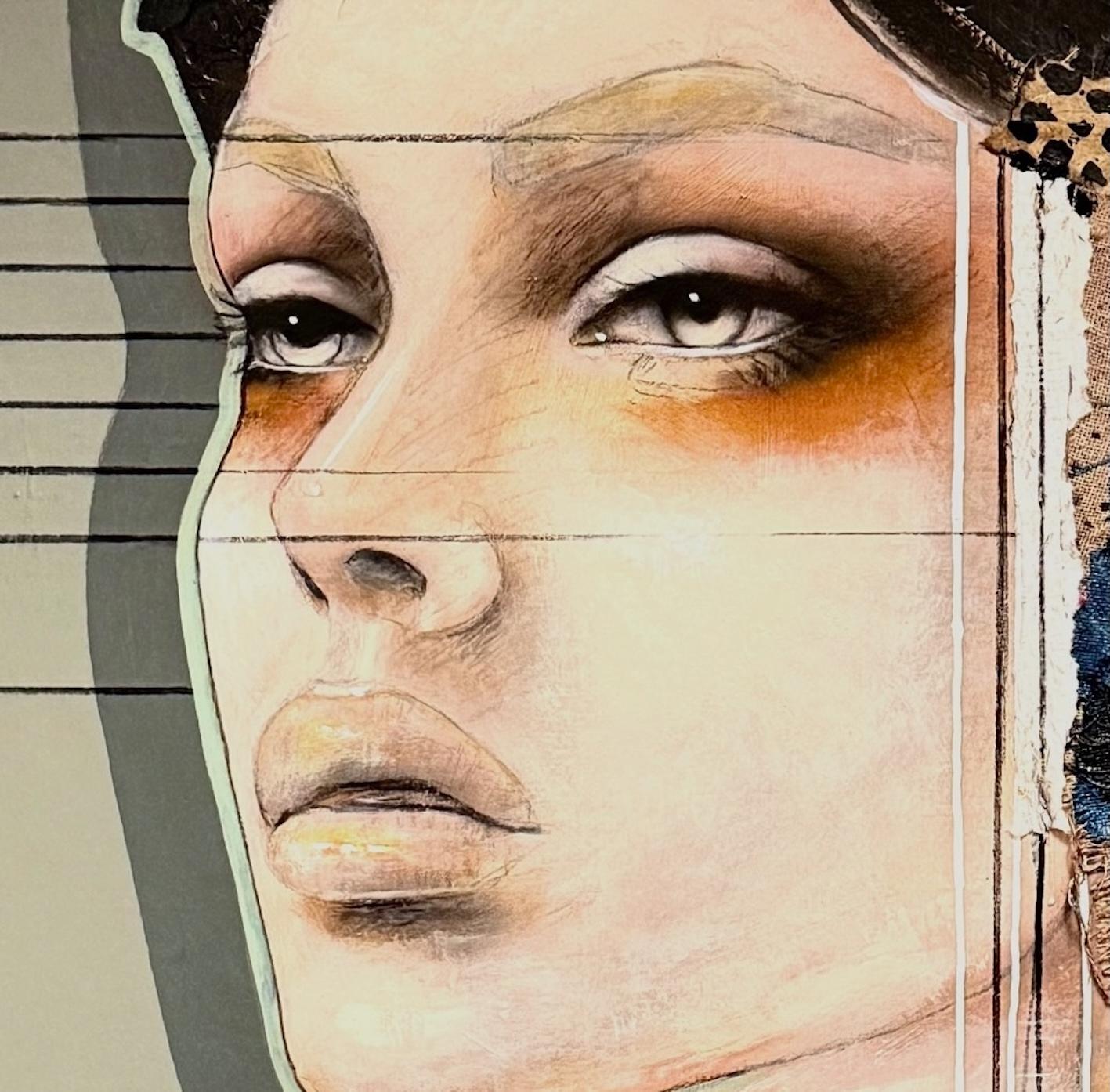 Ausgewogen - 21. Jahrhundert, Zeitgenössisch, Figurativ, Porträtmalerei, Öl (Braun), Figurative Painting, von Ger Doornink