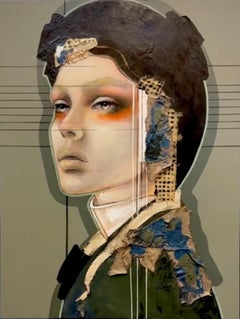 Balanced - 21st Century, Contemporary, Figurative, Portrait Painting, Oil