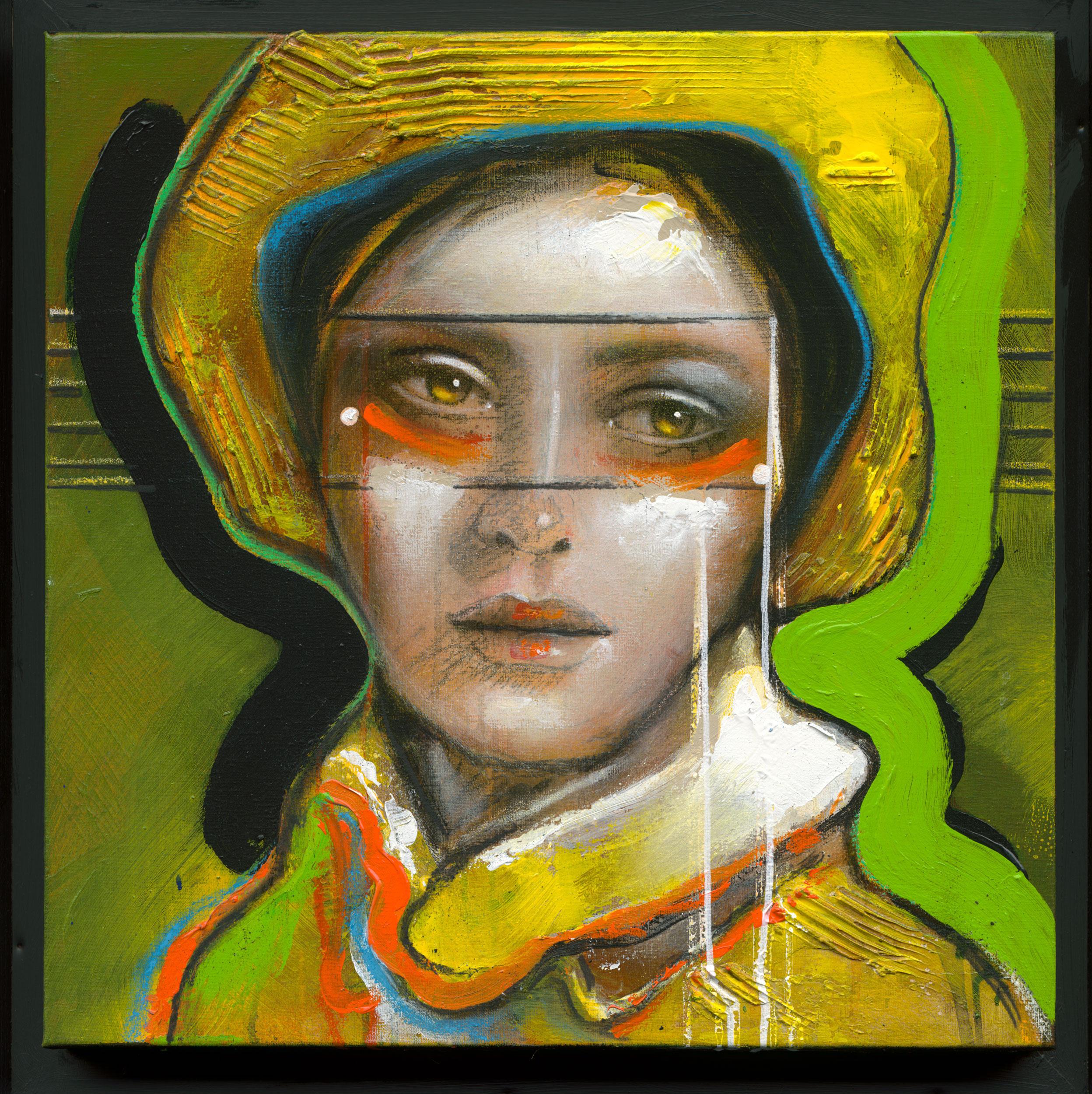 Ger Doornink Figurative Painting - Cara - 21st Century, Contemporary, Figurative, Portrait Painting, Oil