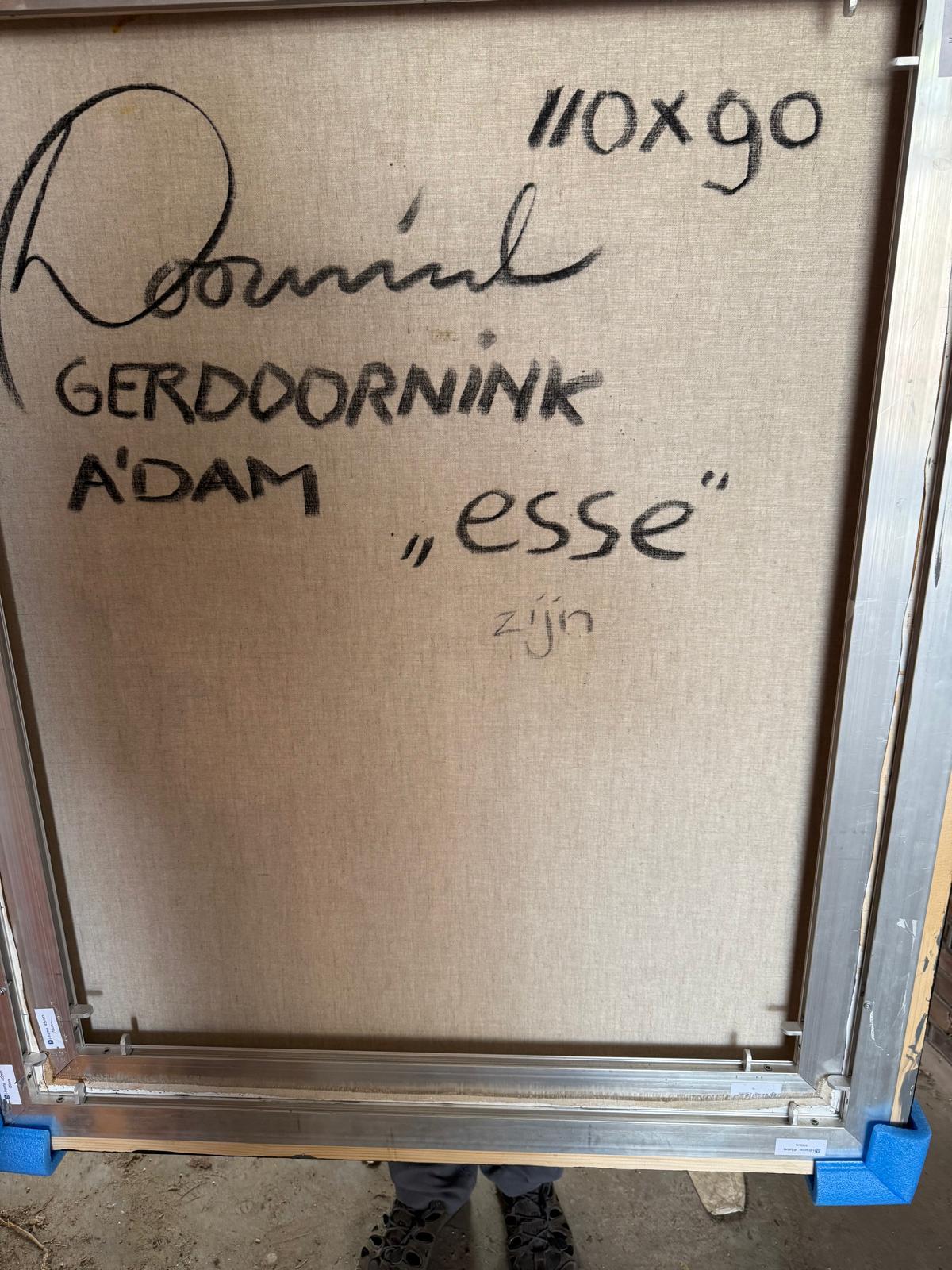 Esse- 21. Jahrhundert, Zeitgenössisches, figuratives Porträtgemälde, Öl – Painting von Ger Doornink