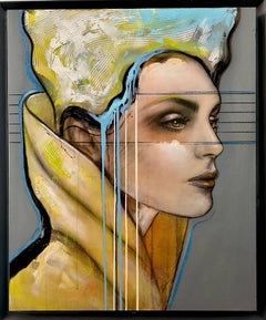 Esse- 21st Century, Contemporary, Figurative, Portrait Painting, Oil