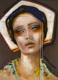 Flos Lucis - 21st Century, Contemporary, Figurative, Portrait Painting, Oil