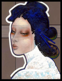 Ikigai - 21st Century, Contemporary, Figurative, Portrait Painting, Oil