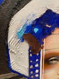 Little Orange - 21st Century, Contemporary, Female Portrait, Oil painting