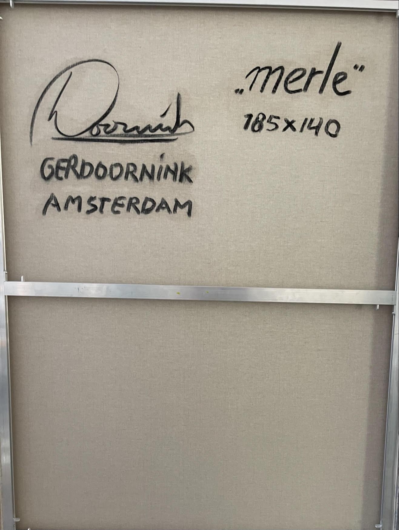 Merle - 21° Secolo, Contemporaneo, Figurativo, Ritratto, Olio, Tela - Painting di Ger Doornink