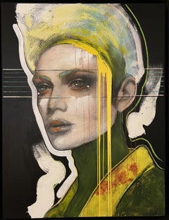 Minerva - 21st Century, Contemporary, Portrait Painting, Oil, Acrylic, Canvas