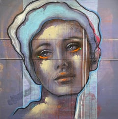 Ode To Vermeer - 21st Century, Contemporary, Portrait Painting, Oil on Canvas