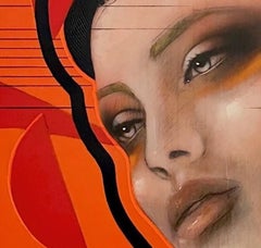 Lux - 21ème siècle, Contemporain, Figuratif, Peinture de portrait, Huile